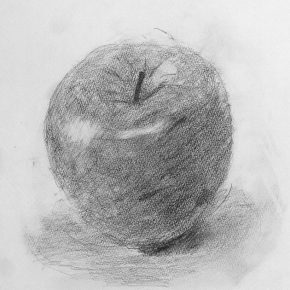 りんごのデッサン（小４）
