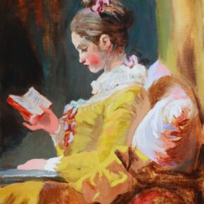フラゴナール、読書する娘（中２）