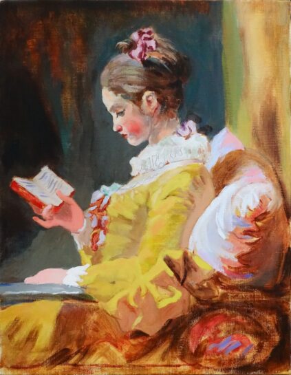 フラゴナール、読書する娘（中２）