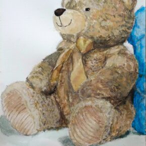 ぬいぐるみ着彩（中１）