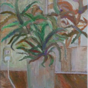 想定アクリル画（アロエを使って）生徒作品（小６）｜千葉市稲毛区の絵画教室・穴川キッズアトリエ・ベアヒェン