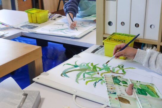 アロエの着彩ー制作風景2026年3月8日