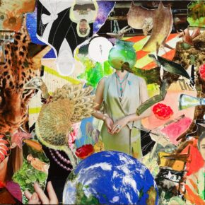 コラージュ完成作品(中１)｜千葉市稲毛区の絵画教室 穴川キッズアトリエベアヒェン