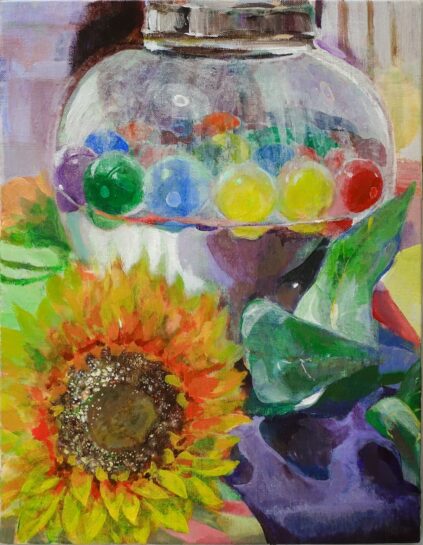 アクリル静物画（中学２年生）